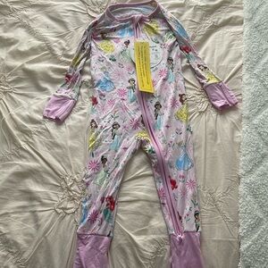 Little Sleepies Disney Princess Zippy (NWT) 12-18 months